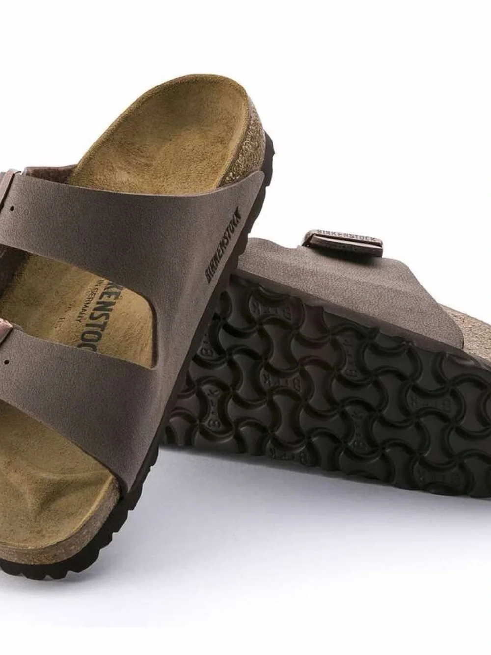 Birkenstock Arizona Slide Mocha Sandals - See photos